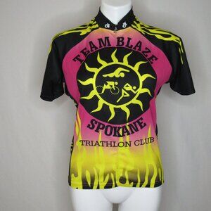 Champion System Team Blaze Spokane Cycling Jersey Pink Black Women's L Large